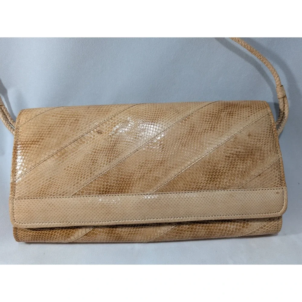 Walborg Snakeskin Clutch Evening Bag Shoulder Bag Made‎ in Philippines